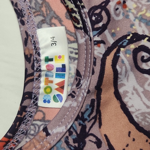 Dot Dot Smile Twirl Dress | Paisley Floral Print | Size 3/4 - Picture 4 of 8